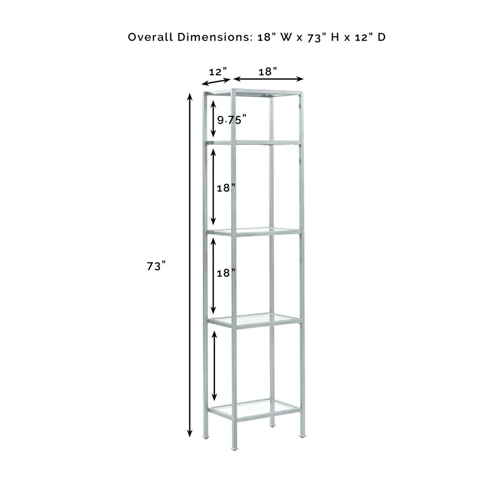 Aimee Narrow Etagere Bookcase. Picture 5
