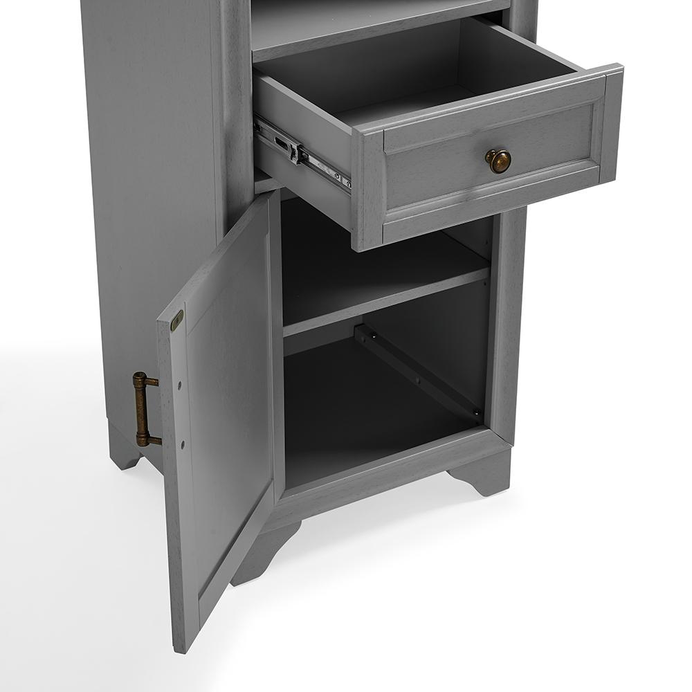 Tara Linen Cabinet Gray. Picture 11