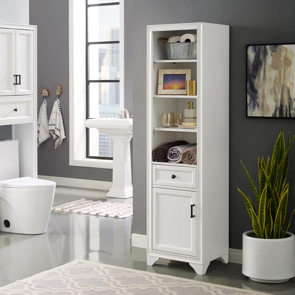 Tara Linen Cabinet White. Picture 2