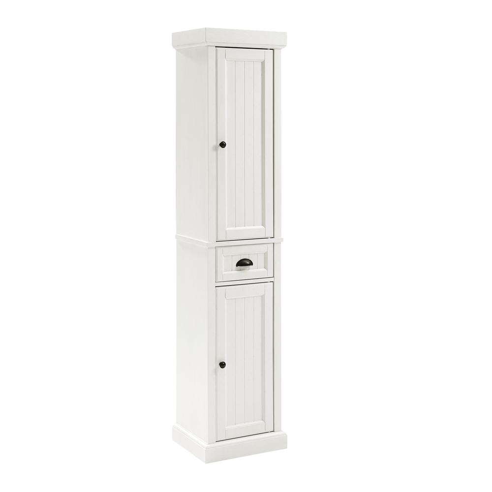 Seaside Tall Linen Storage Cabinet. Picture 1