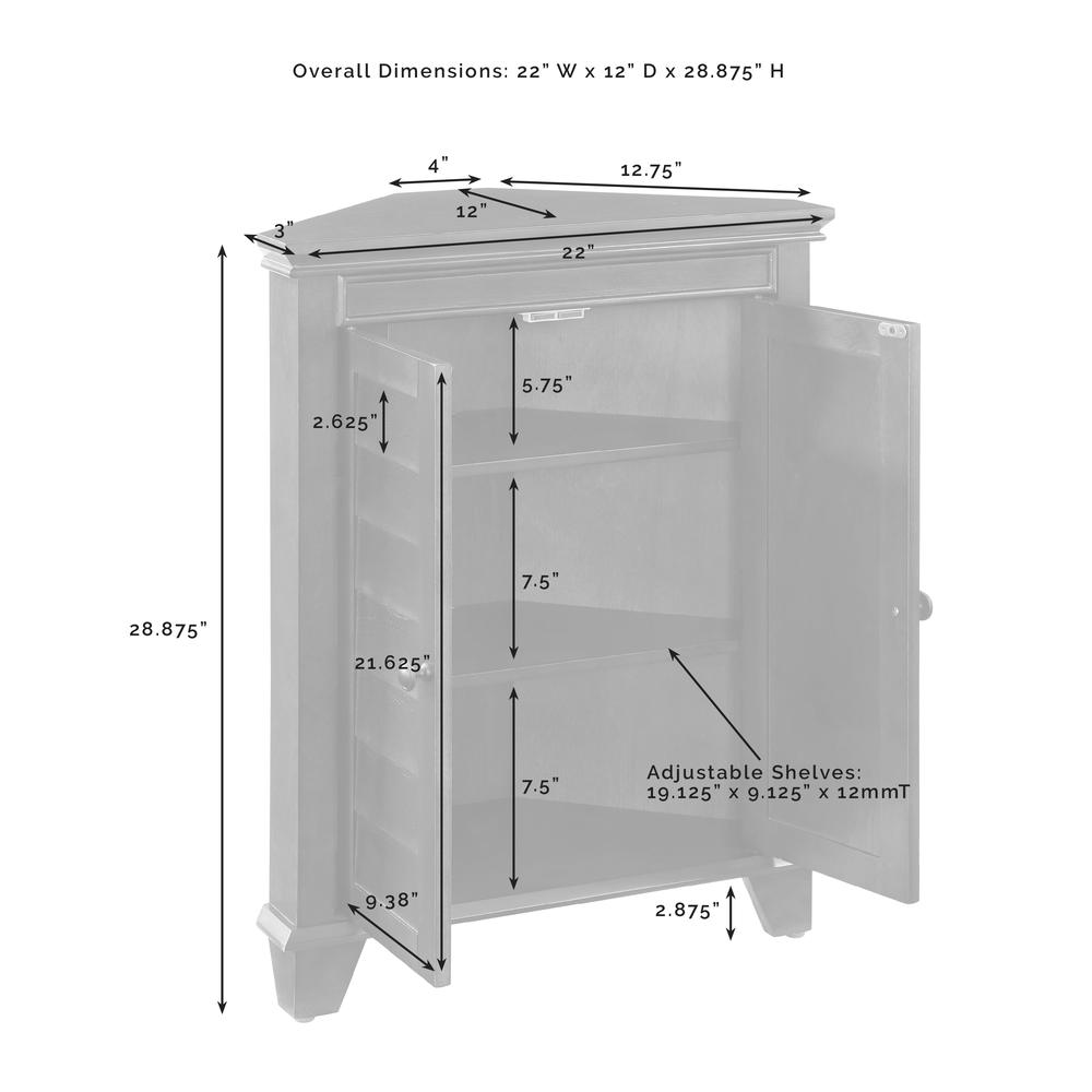 Lydia Corner Storage Cabinet. Picture 6