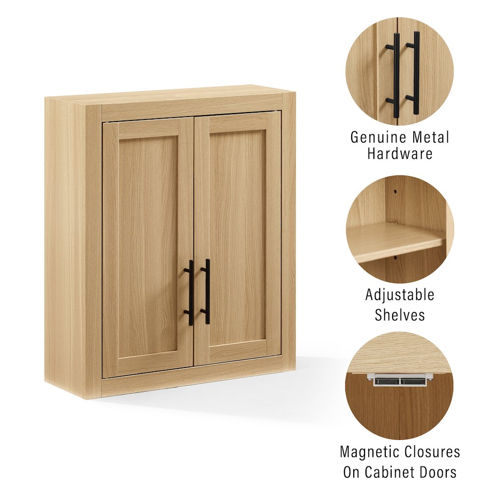Savannah Wall Storage Cabinet Natural. Picture 9