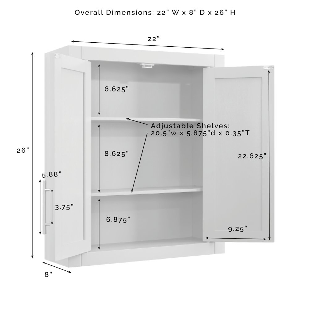 Savannah Wall Storage Cabinet. Picture 10