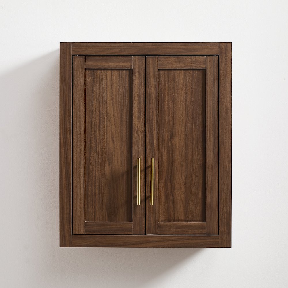 Savannah Wall Storage Cabinet Walnut. Picture 6