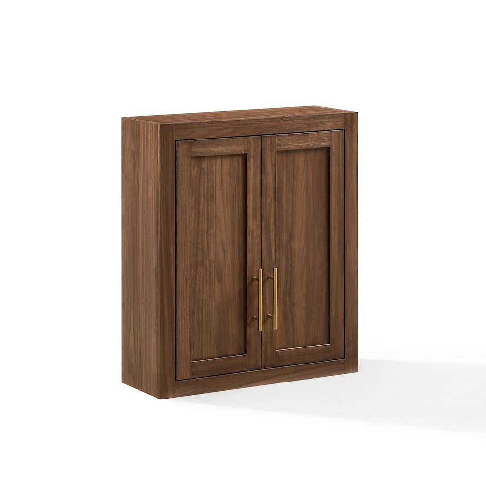 Savannah Wall Storage Cabinet Walnut. Picture 1