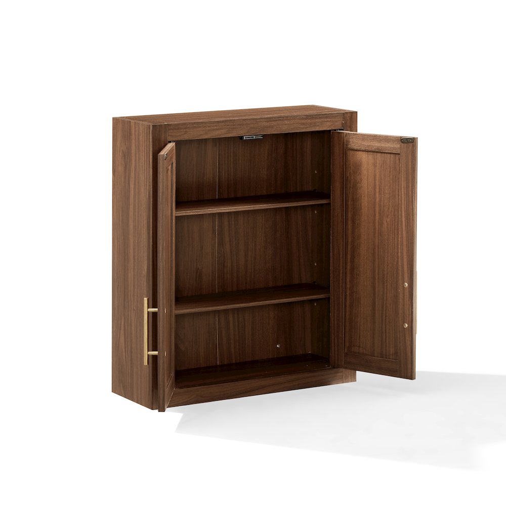 Savannah Wall Storage Cabinet Walnut. Picture 4
