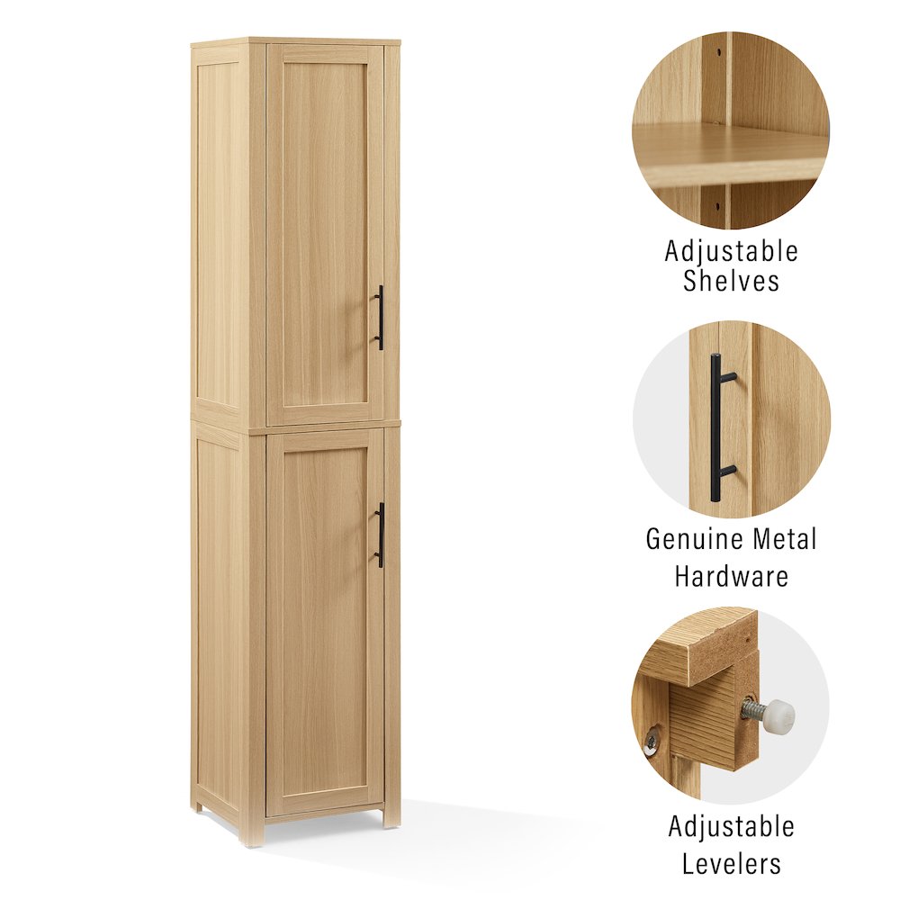 Savannah Linen Storage Cabinet Natural. Picture 10