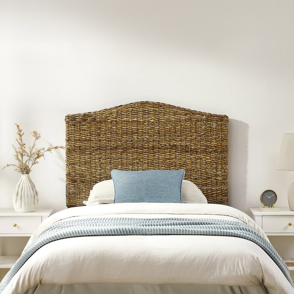 Serena Rattan Twin Headboard Banana Leaf. Picture 4
