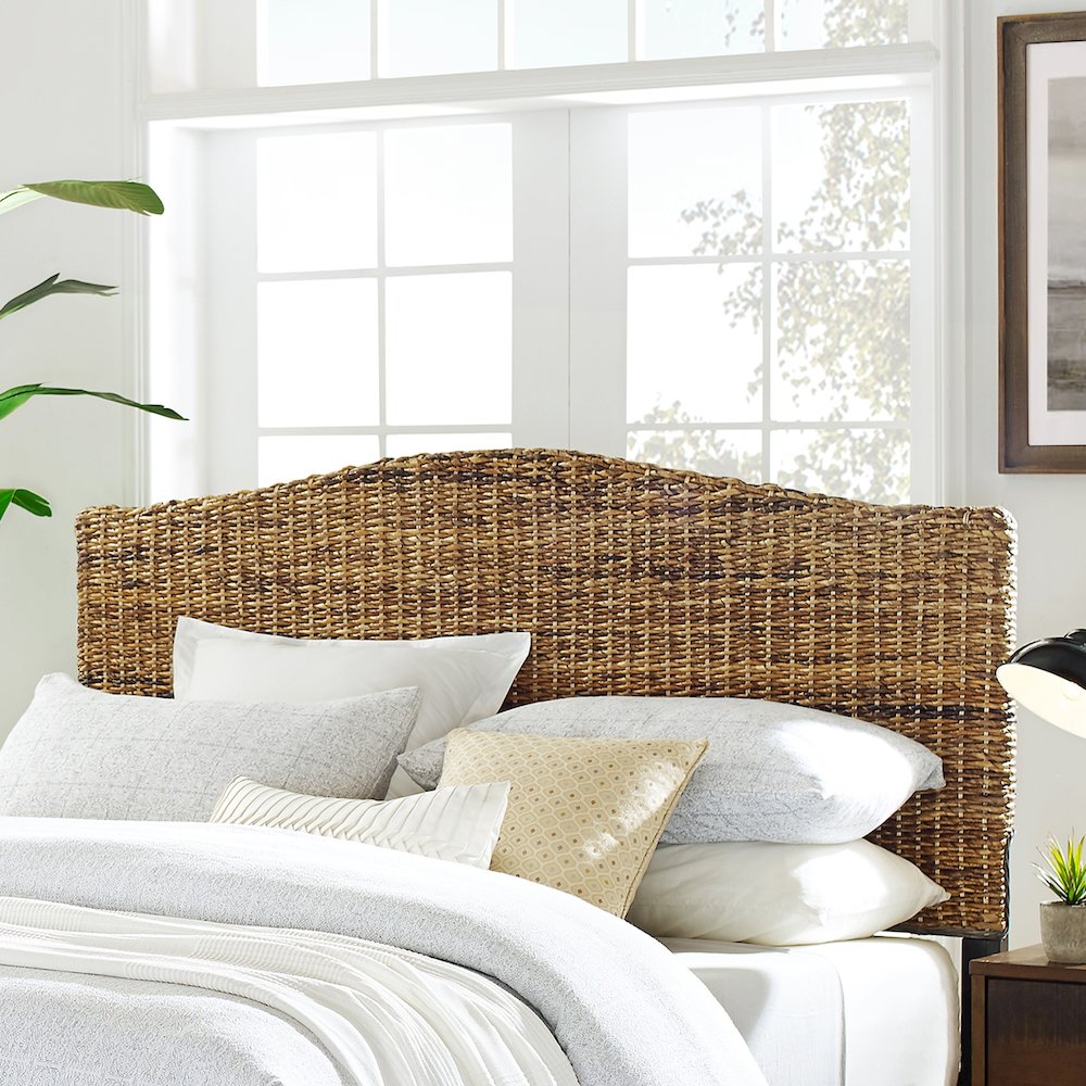 Serena Rattan Full Headboard Banana Leaf. Picture 3