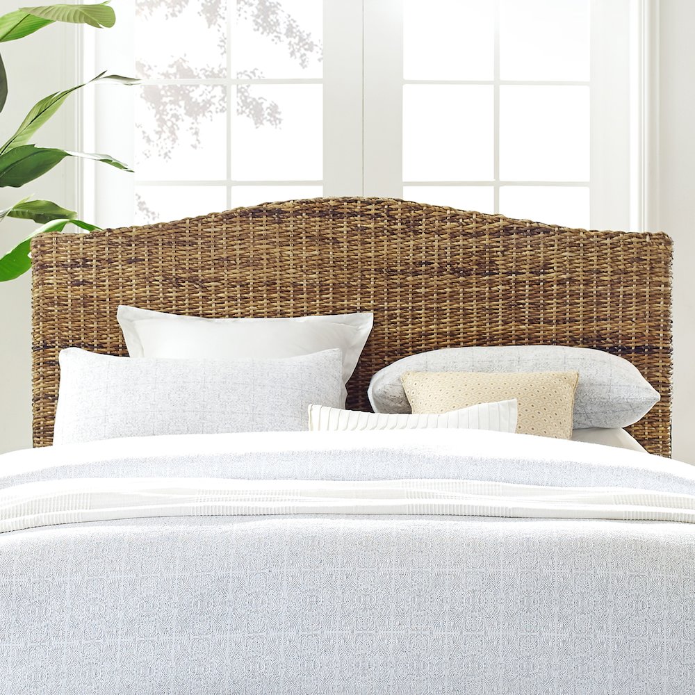 Serena Rattan Full Headboard Banana Leaf. Picture 4