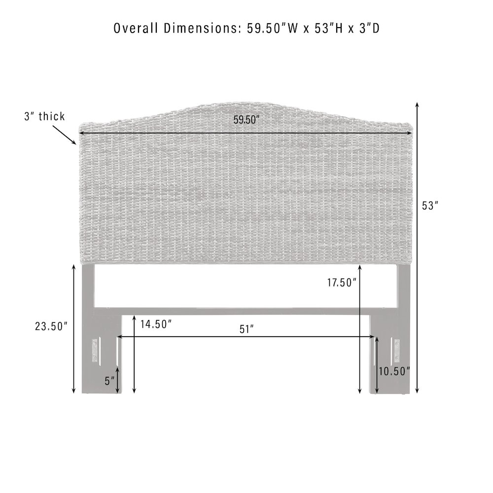 Serena Rattan Full Headboard Banana Leaf. Picture 6