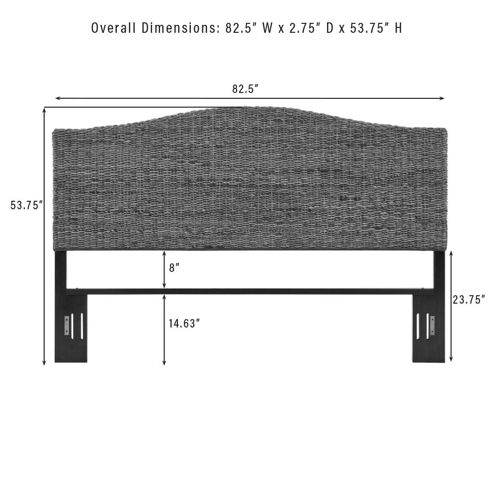 Serena Rattan King Headboard. Picture 3