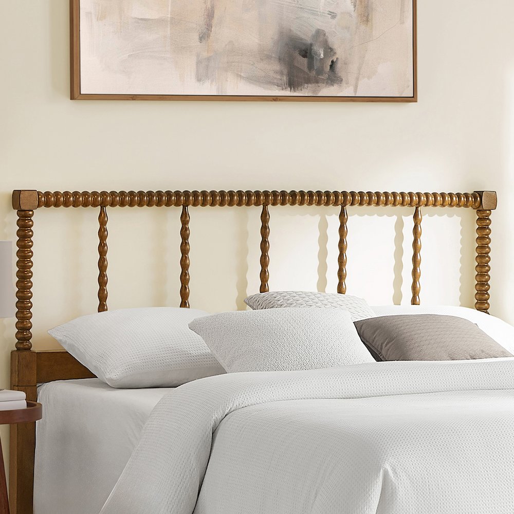 Lucille King Headboard Brown. Picture 5