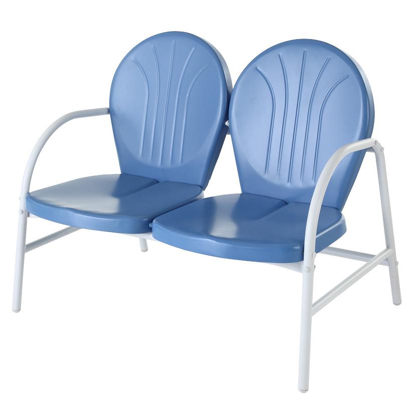 Griffith Retro Outdoor Loveseat. Picture 1