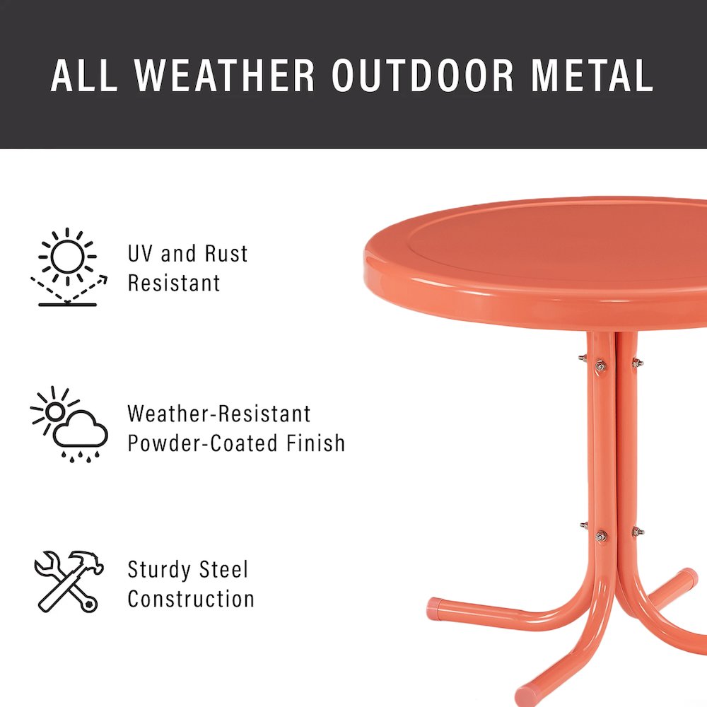 Griffith Retro Outdoor Side Table. Picture 5