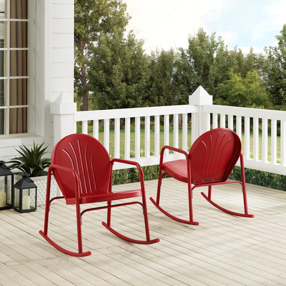 Griffith 2Pc Retro Outdoor Rocking Chair Set - 2 Rocking Chairs. Picture 2