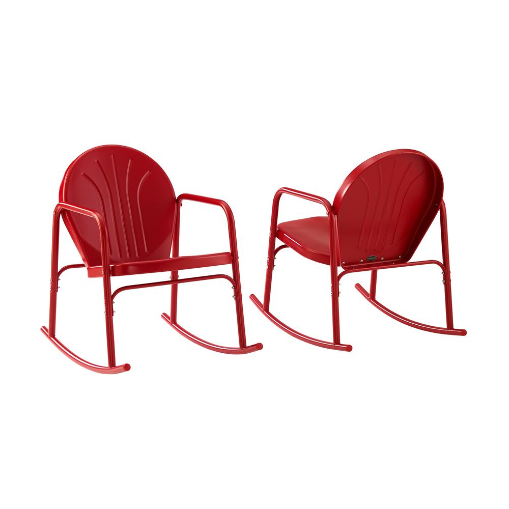 Griffith 2Pc Retro Outdoor Rocking Chair Set - 2 Rocking Chairs. Picture 4