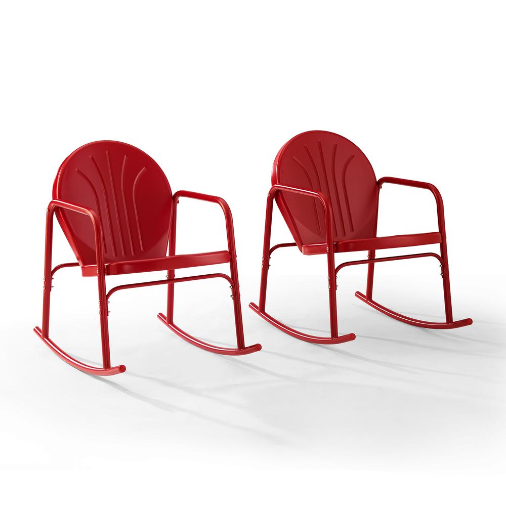 Griffith 2Pc Retro Outdoor Rocking Chair Set - 2 Rocking Chairs. Picture 7