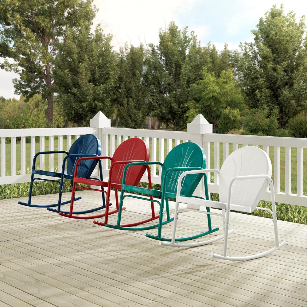 Griffith 2Pc Retro Outdoor Rocking Chair Set - 2 Rocking Chairs. Picture 12