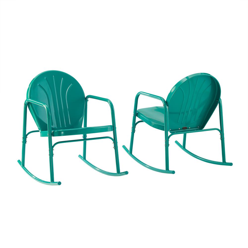 Griffith 2Pc Retro Outdoor Rocking Chair Set - 2 Rocking Chairs. Picture 1