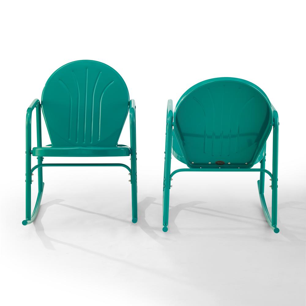 Griffith 2Pc Retro Outdoor Rocking Chair Set - 2 Rocking Chairs. Picture 3
