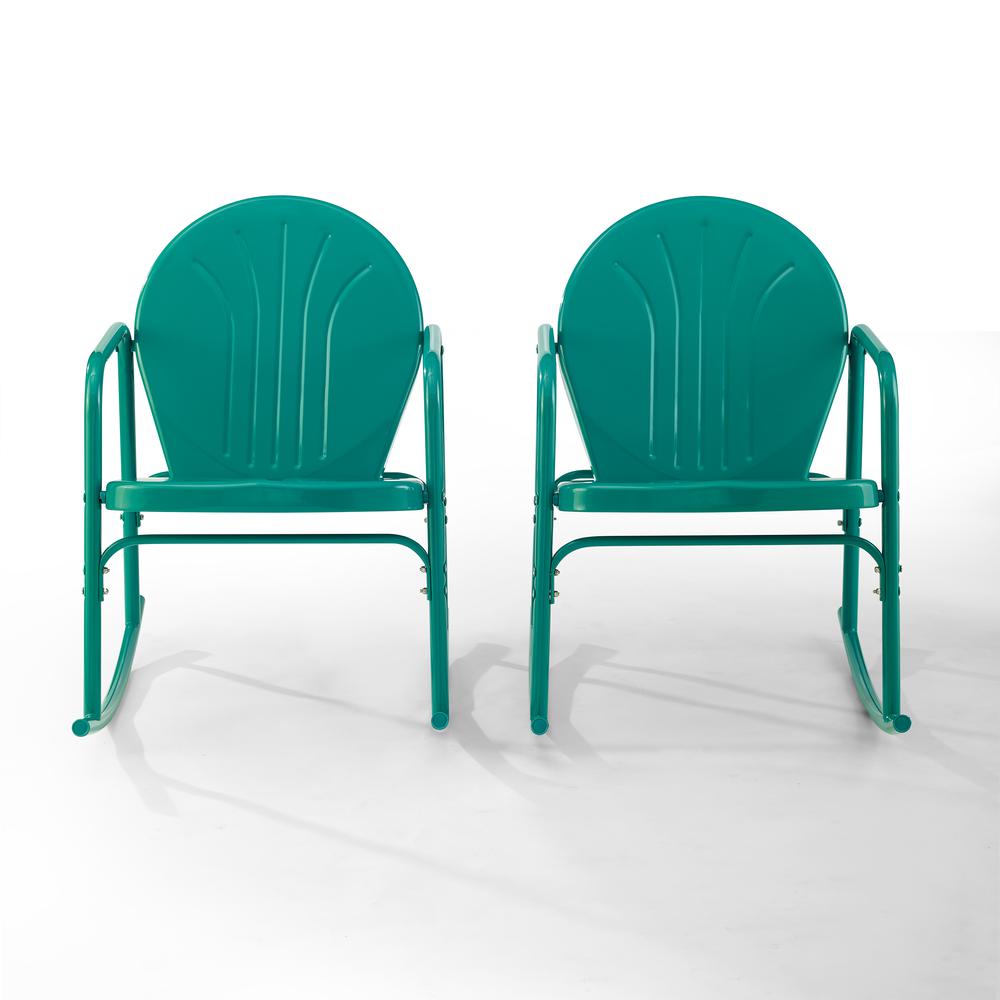 Griffith 2Pc Retro Outdoor Rocking Chair Set - 2 Rocking Chairs. Picture 2