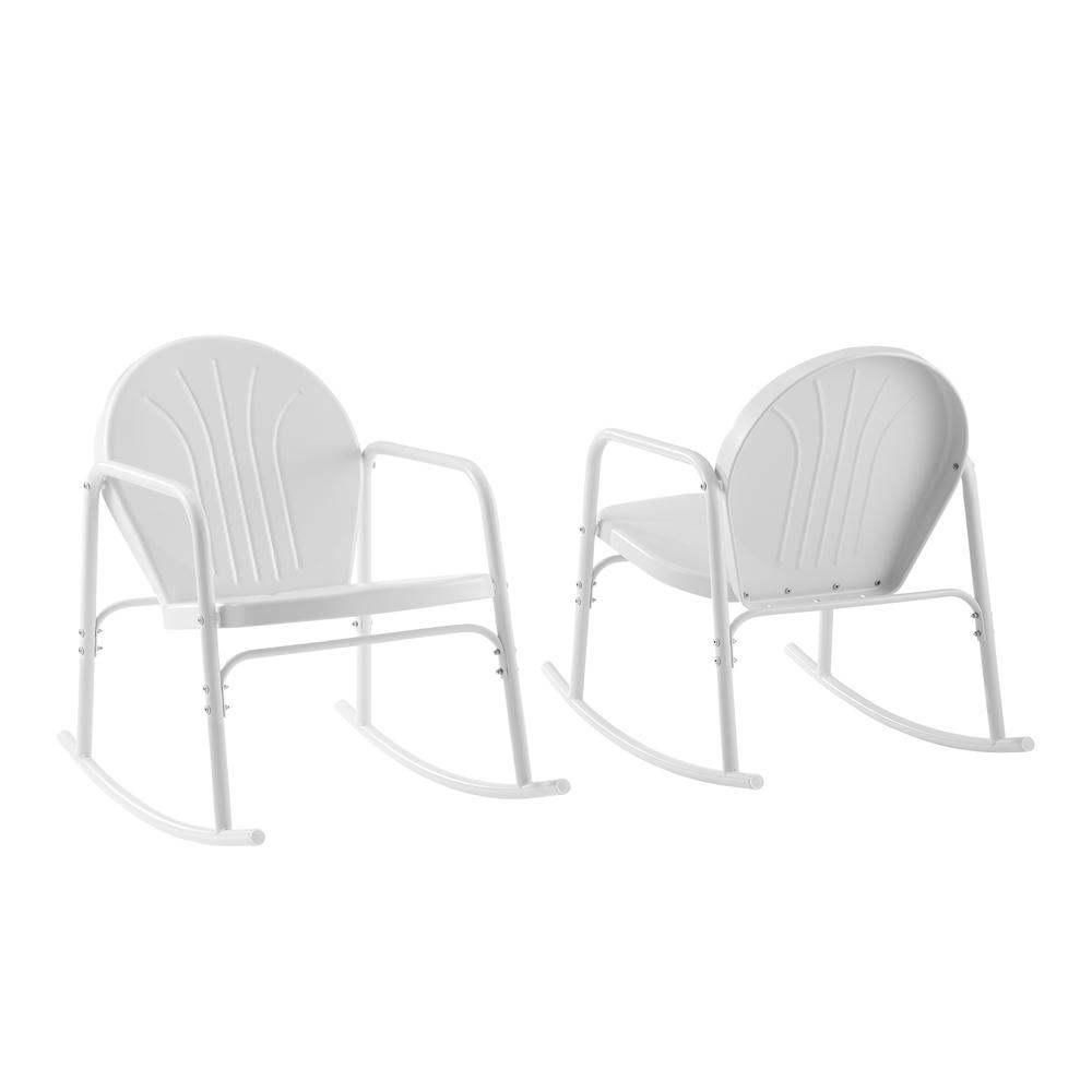 Griffith 2Pc Retro Outdoor Rocking Chair Set - 2 Rocking Chairs. Picture 4