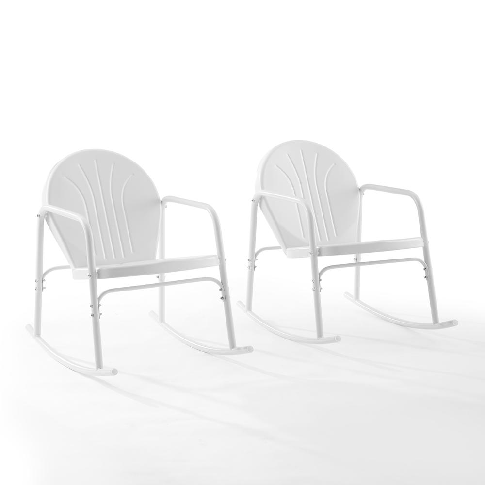 Griffith 2Pc Retro Outdoor Rocking Chair Set - 2 Rocking Chairs. Picture 7