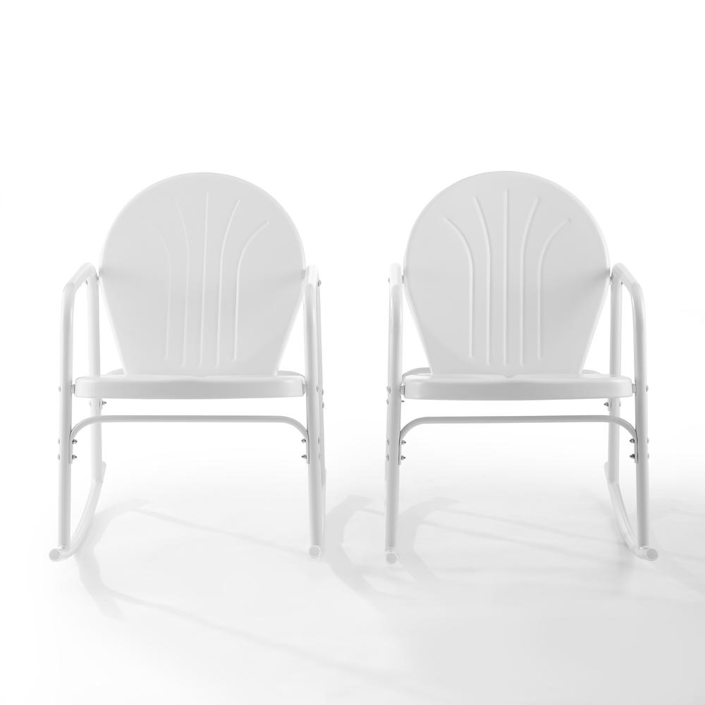 Griffith 2Pc Retro Outdoor Rocking Chair Set - 2 Rocking Chairs. Picture 9
