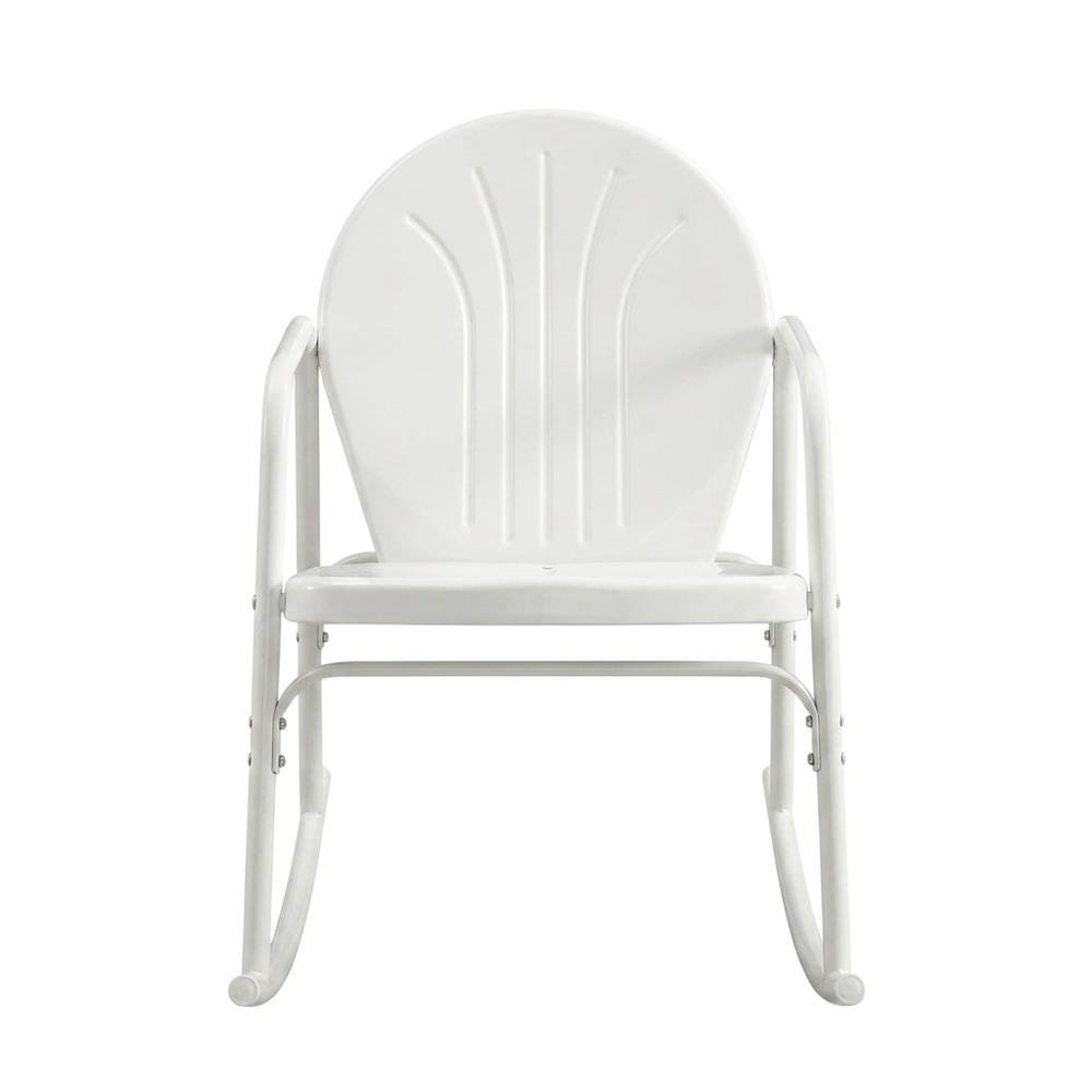 Retro Wooden Rocking Chair Set with Anti-Tip Hardware for Outdoor Use. Picture 5