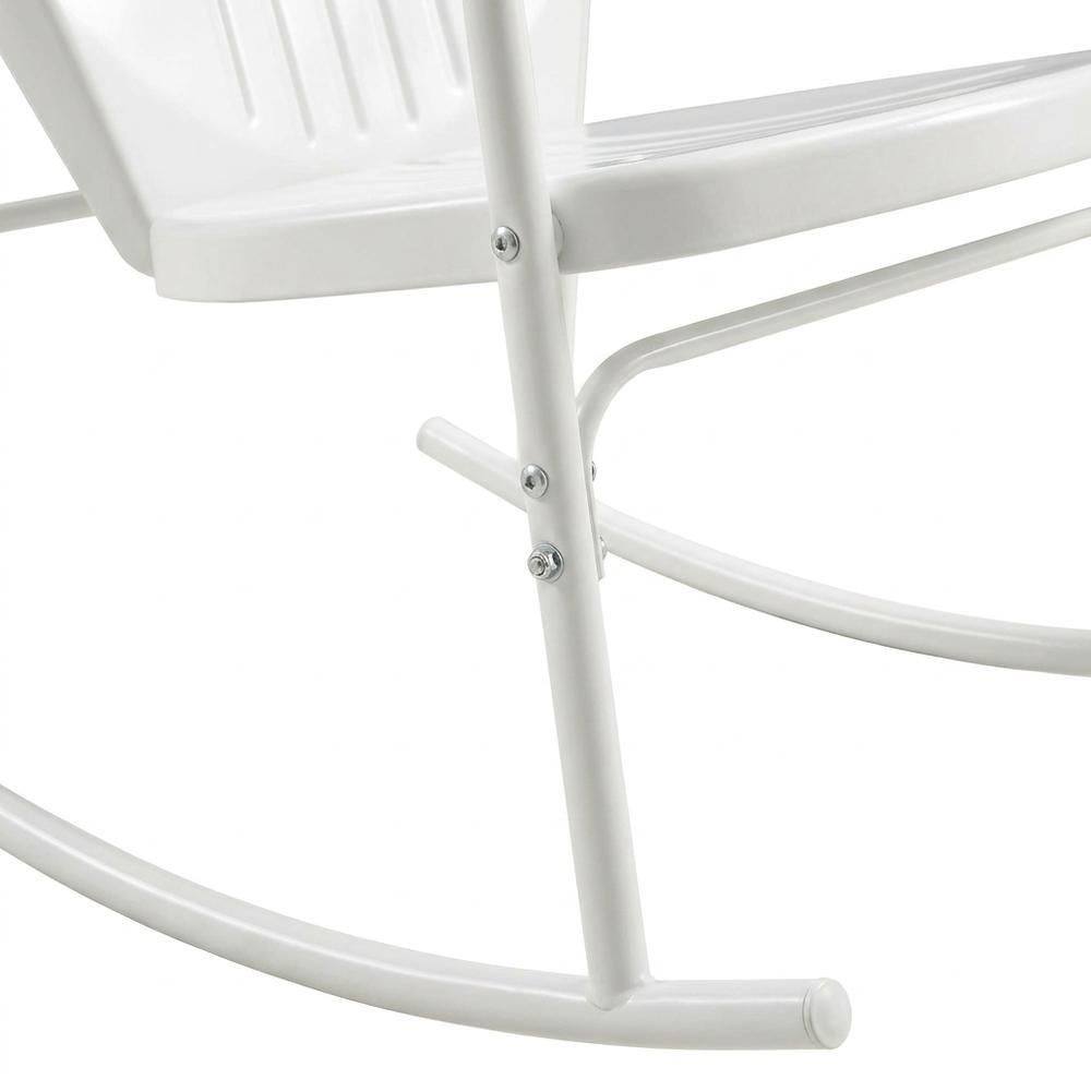 Retro Wooden Rocking Chair Set with Anti-Tip Hardware for Outdoor Use. Picture 6
