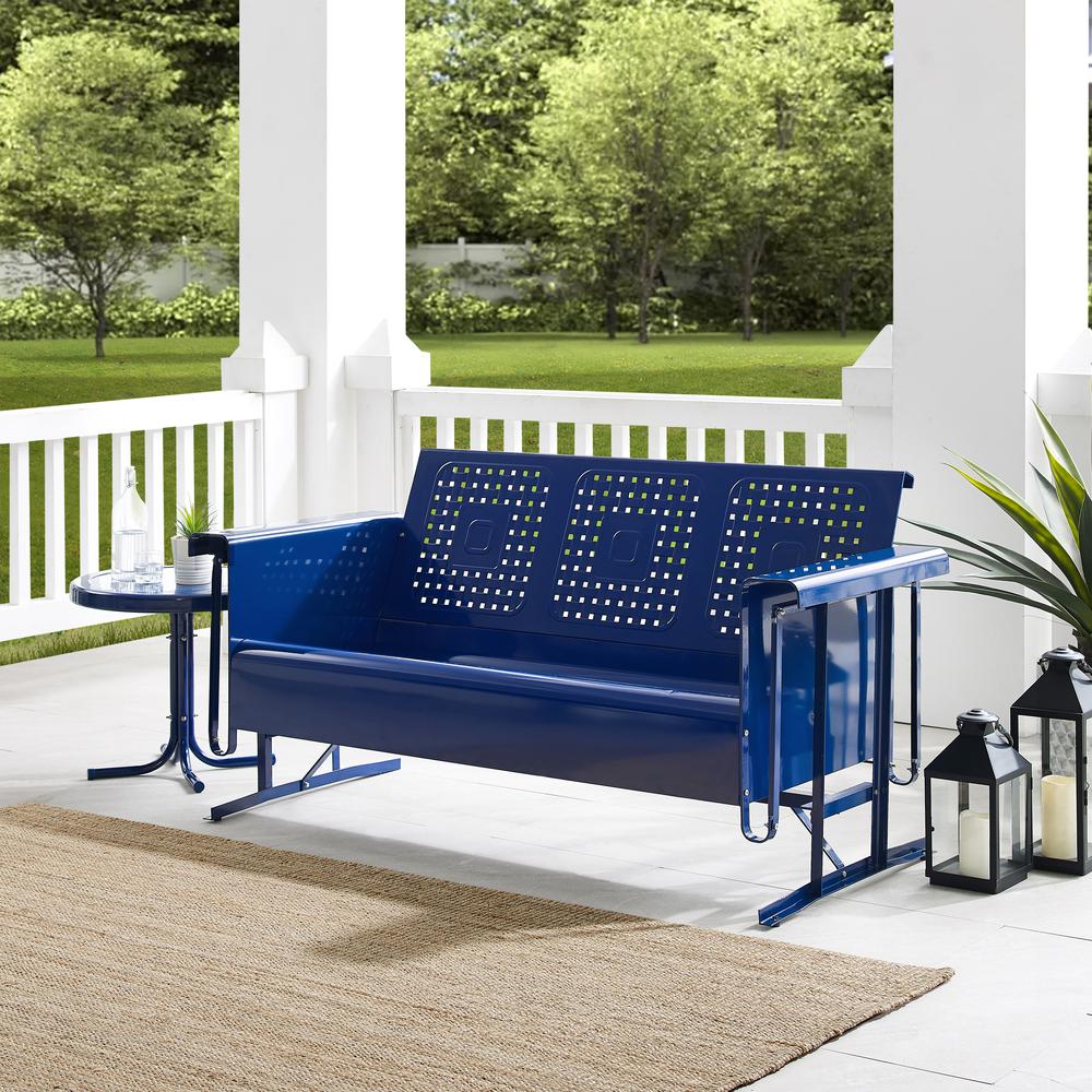 Bates Retro Outdoor Sofa Glider. Picture 8