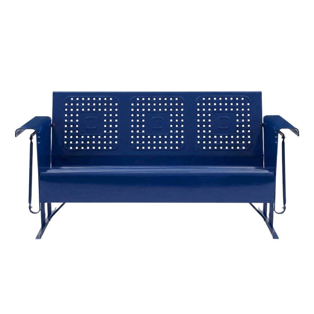 Outdoor sofa glider with spacious seating and sturdy construction. Picture 5