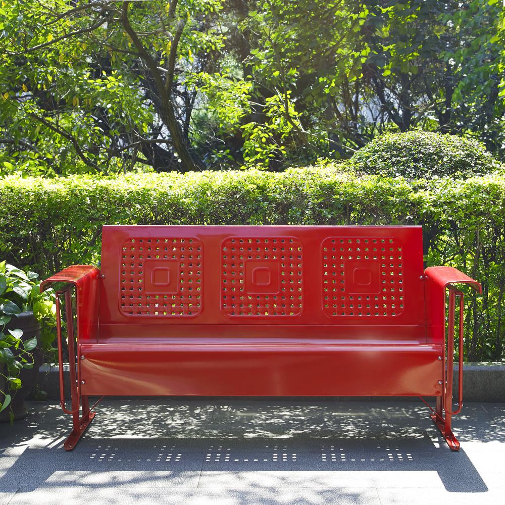 Bates Sofa Glider Red. Picture 3