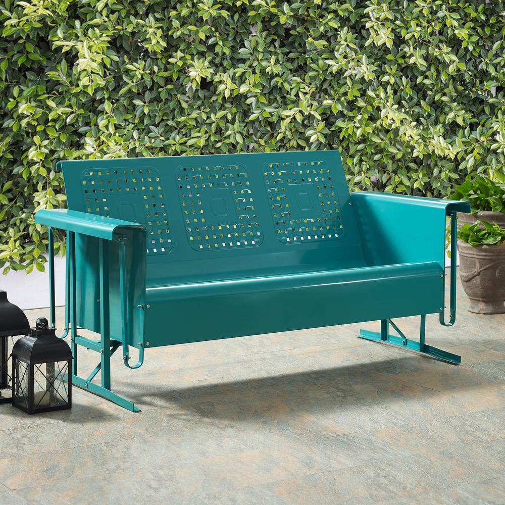Bates Retro Outdoor Sofa Glider. Picture 6