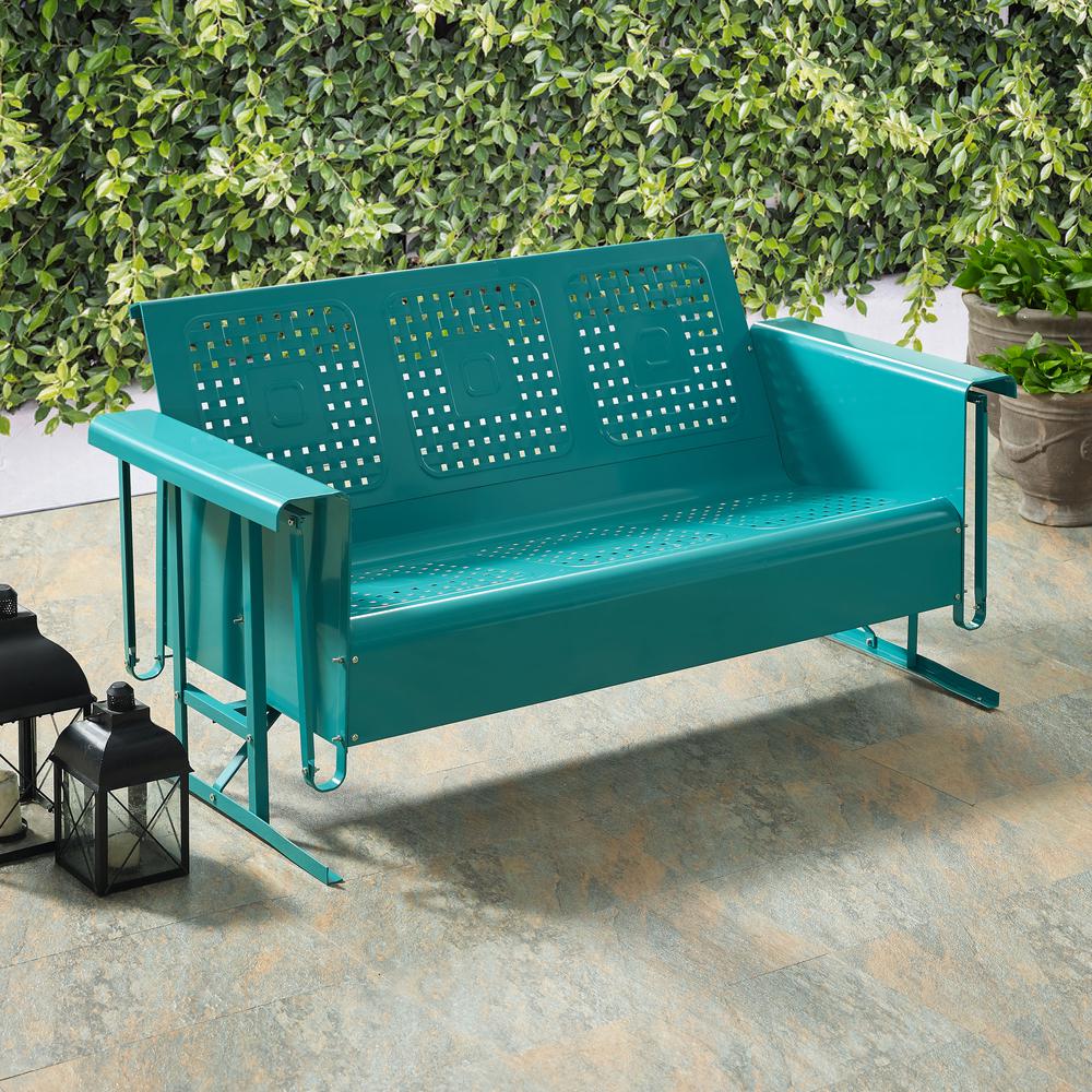 Bates Retro Outdoor Sofa Glider. Picture 8