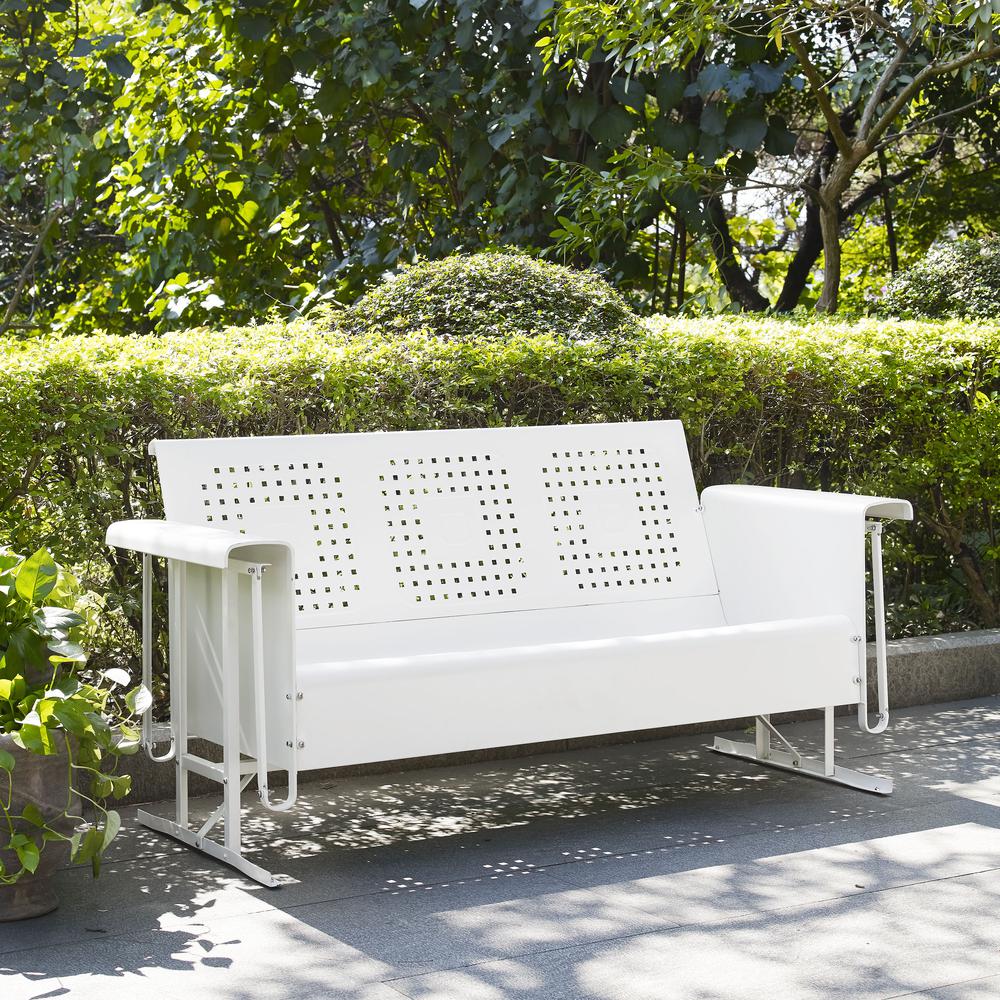 Bates Retro Outdoor Sofa Glider. Picture 3