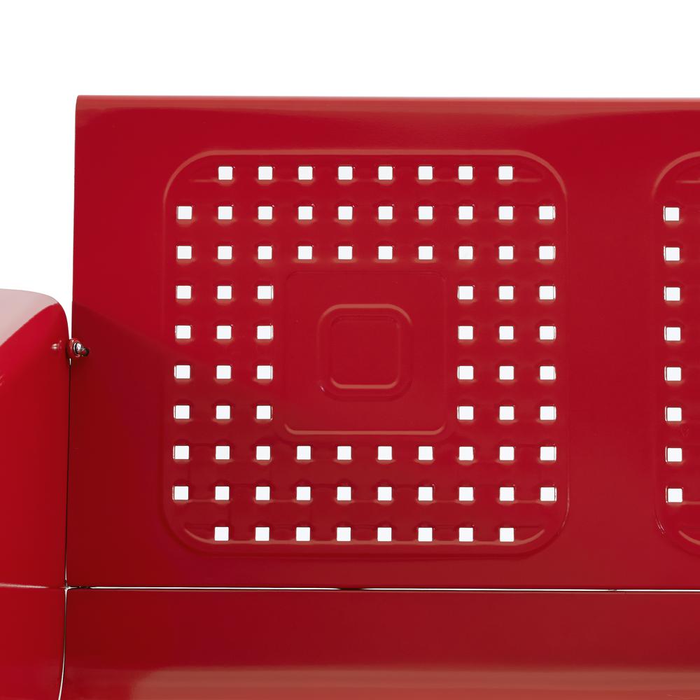 Bates Retro Outdoor Loveseat Glider. Picture 3