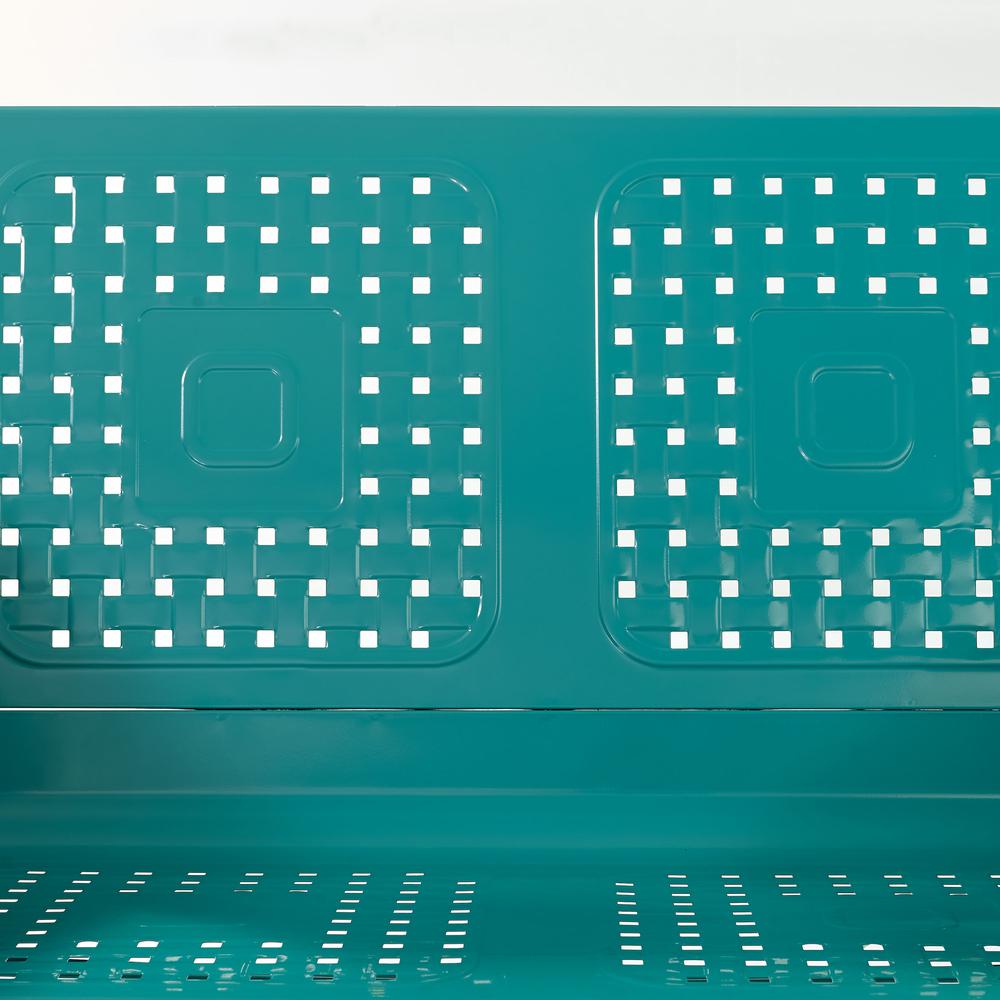 Bates Retro Outdoor Loveseat Glider. Picture 10