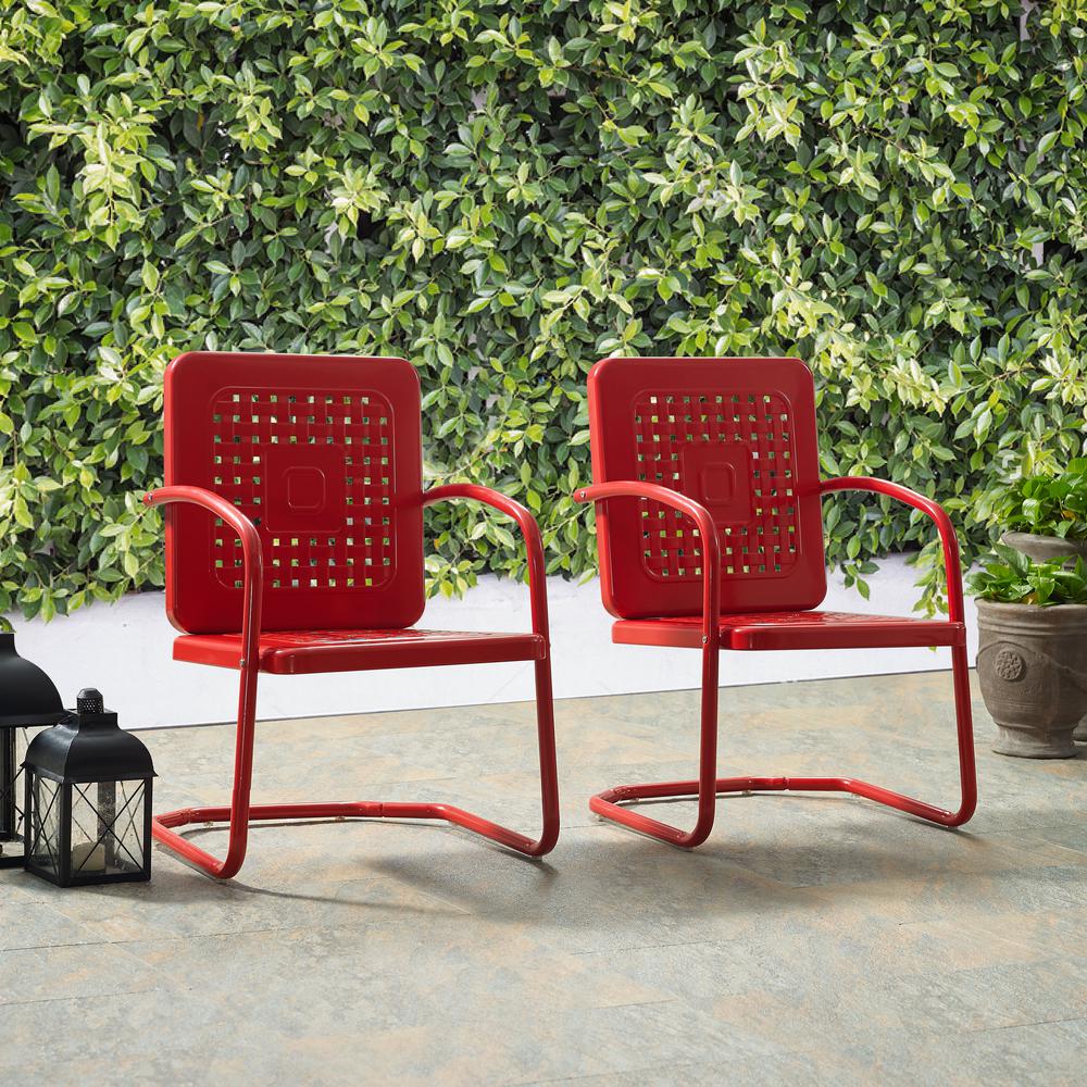 Bates 2Pc Retro Outdoor Chair Set - 2 Armchairs. Picture 5