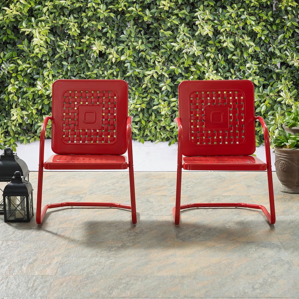 Bates 2Pc Retro Outdoor Chair Set - 2 Armchairs. Picture 6
