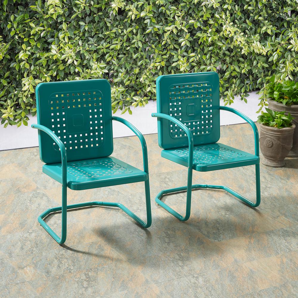 Bates 2Pc Retro Outdoor Chair Set - 2 Armchairs. Picture 4