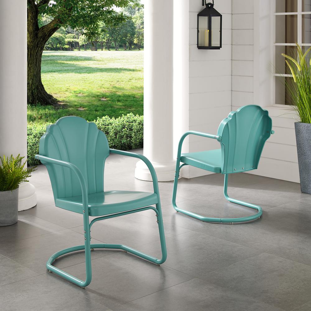 Tulip 2Pc Retro Outdoor Chair Set - 2 Chairs. Picture 12