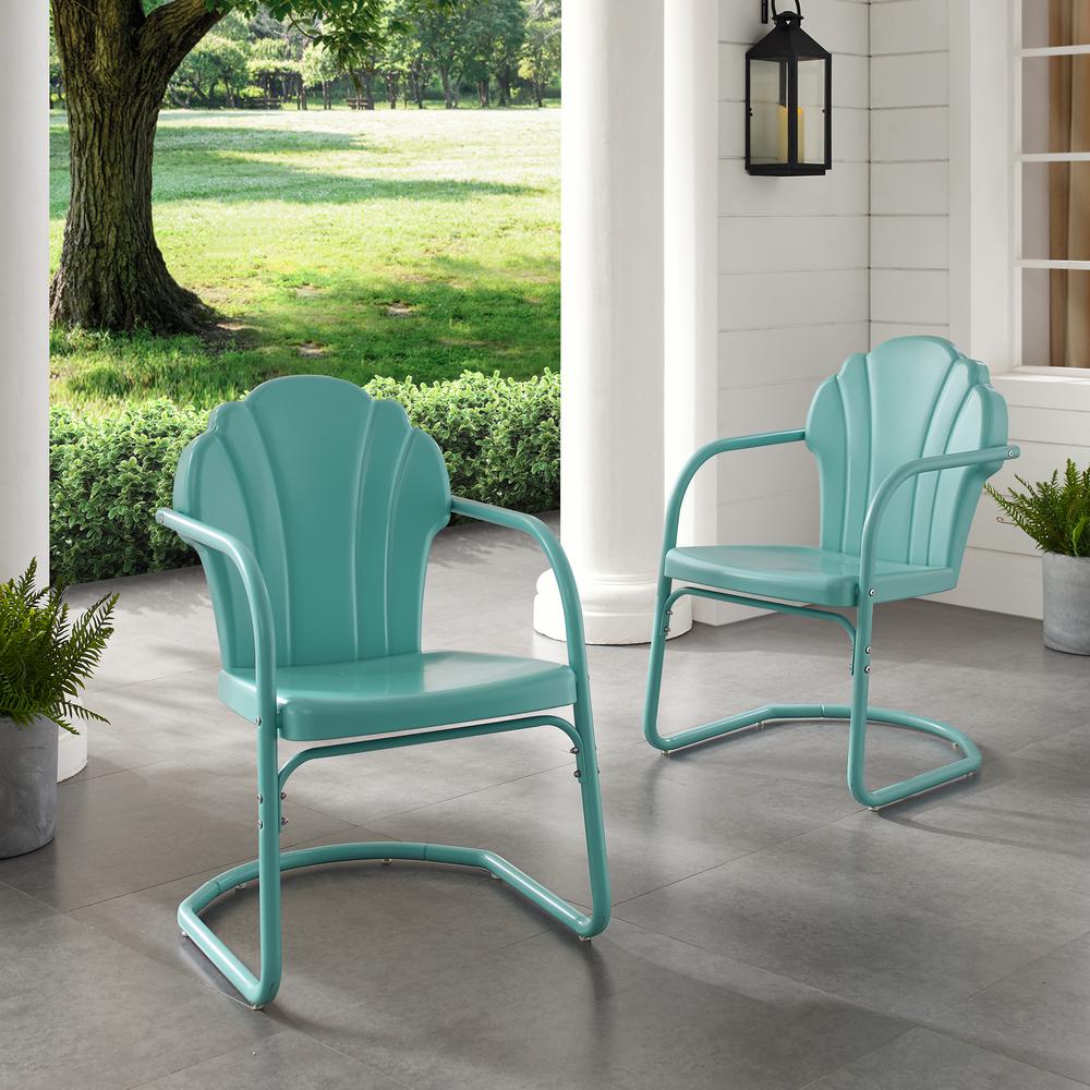 Tulip 2Pc Retro Outdoor Chair Set - 2 Chairs. Picture 11