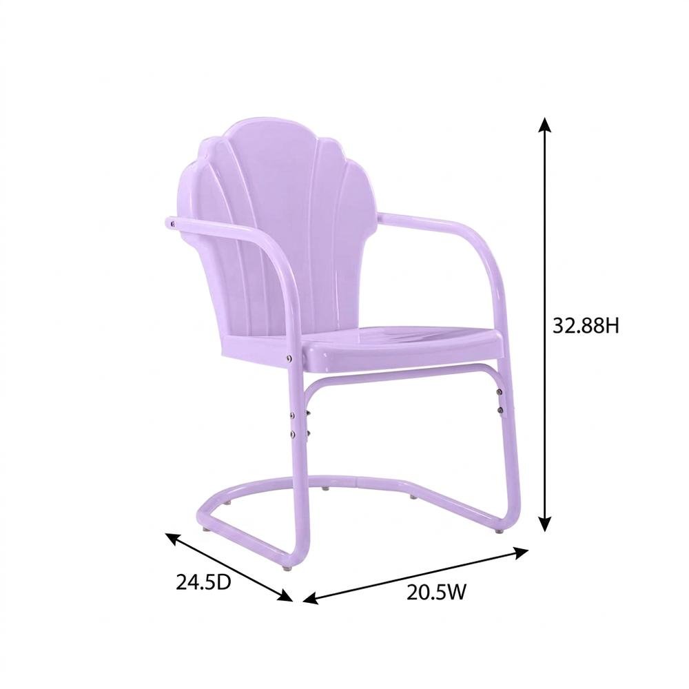 Retro Outdoor Chair Set with 2 Casual Side Chairs for Patio Garden Relaxation. Picture 9