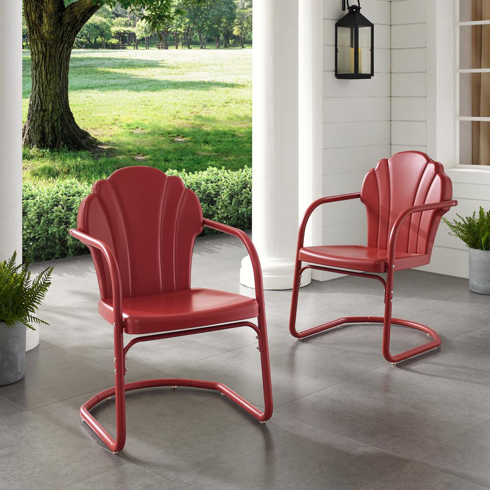 Tulip 2Pc Retro Outdoor Chair Set - 2 Chairs. Picture 10