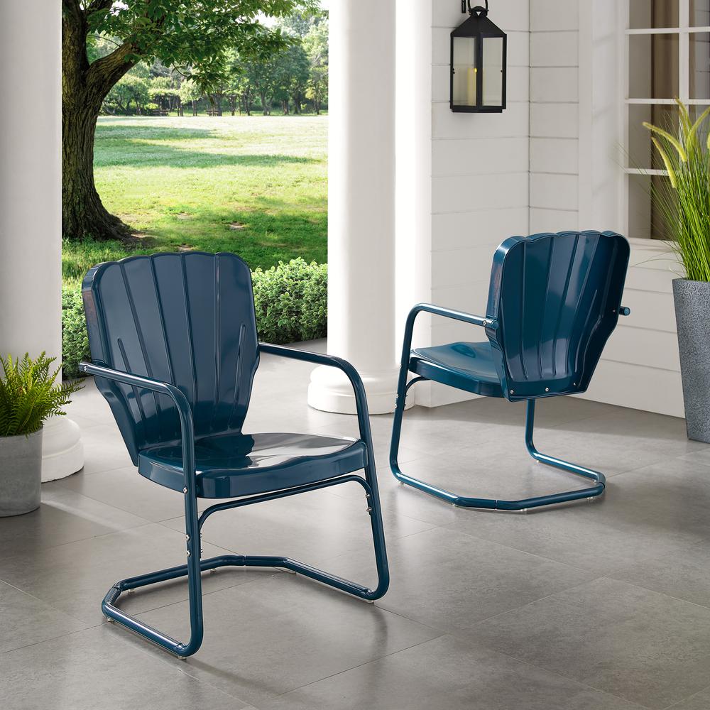 Ridgeland 2Pc Retro Outdoor Chair Set - 2 Chairs. Picture 2