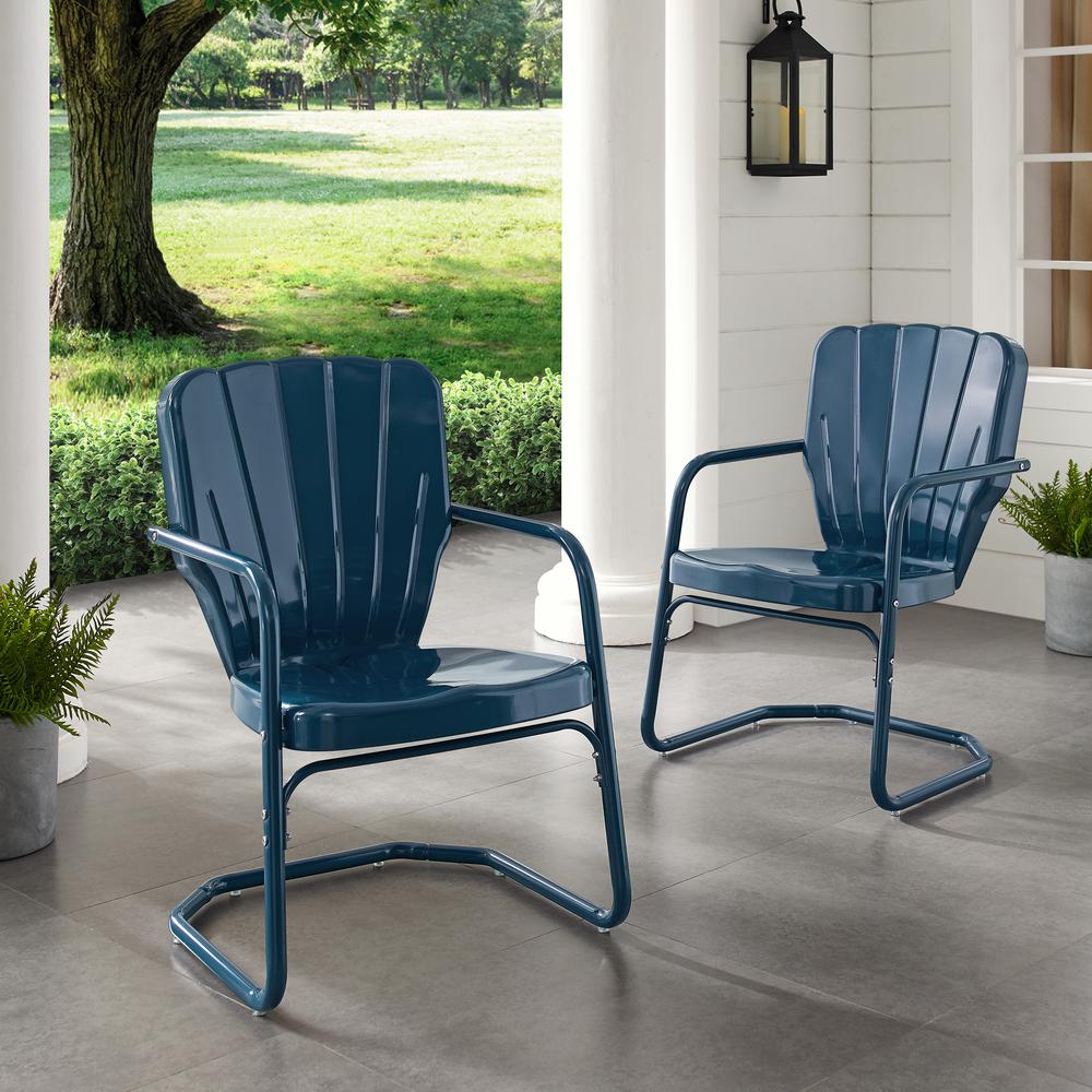 Ridgeland 2Pc Retro Outdoor Chair Set - 2 Chairs. Picture 3