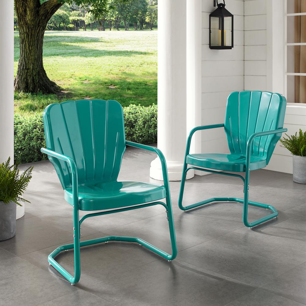 Ridgeland 2Pc Retro Outdoor Chair Set - 2 Chairs. Picture 10