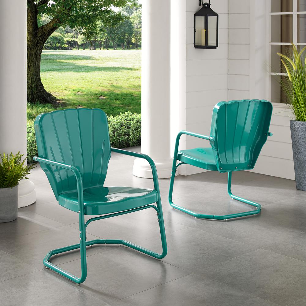 Ridgeland 2Pc Retro Outdoor Chair Set - 2 Chairs. Picture 11